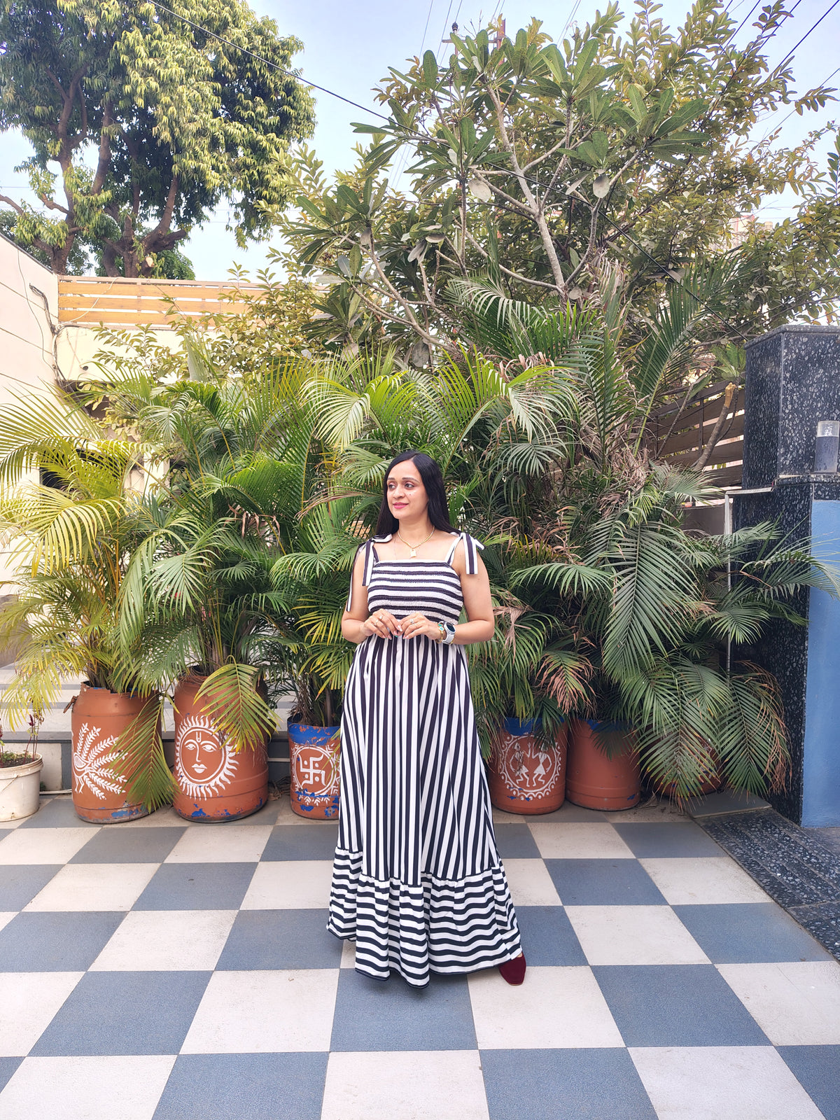 Striped Maxi Dress
