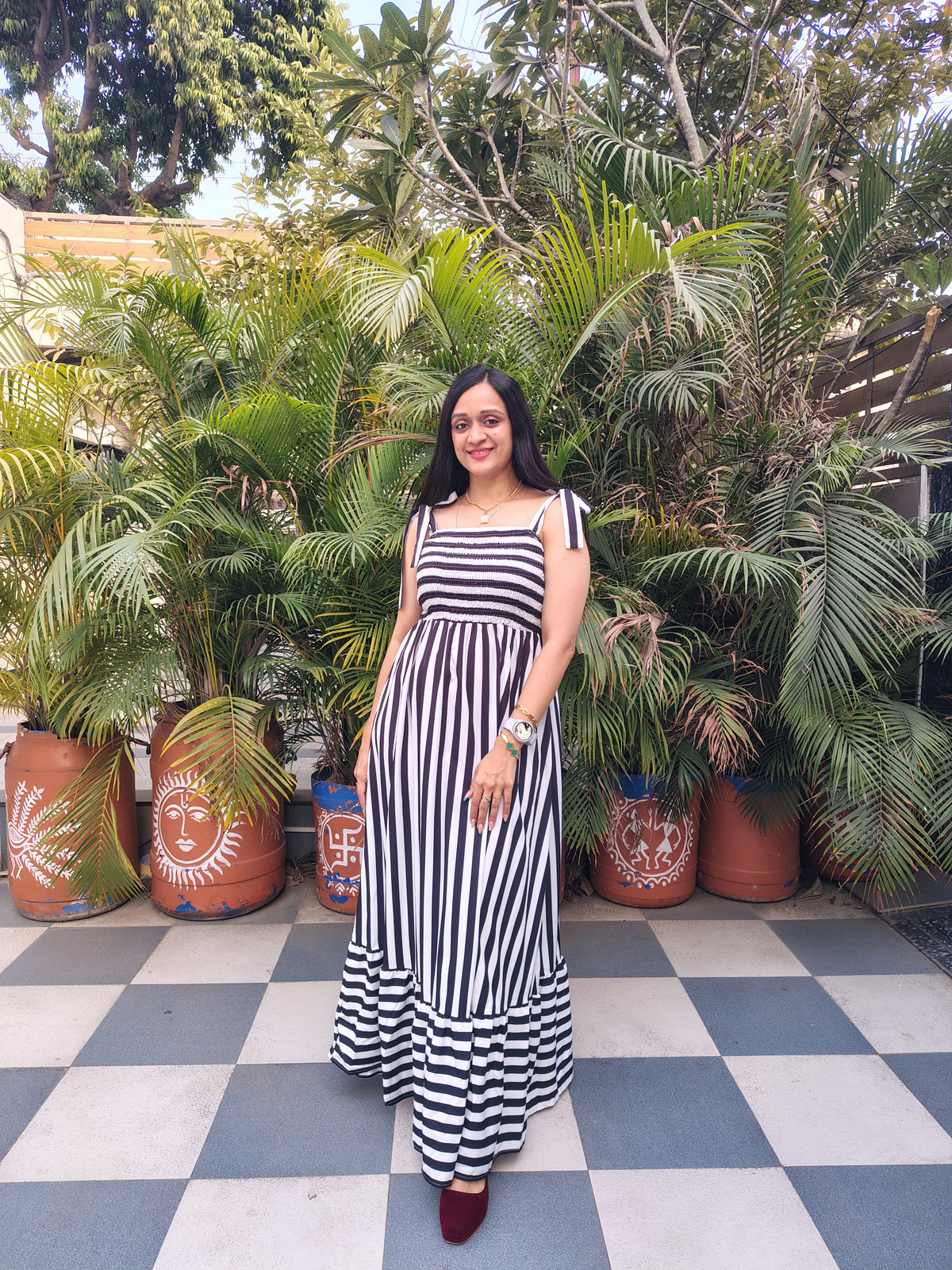 Striped Maxi Dress