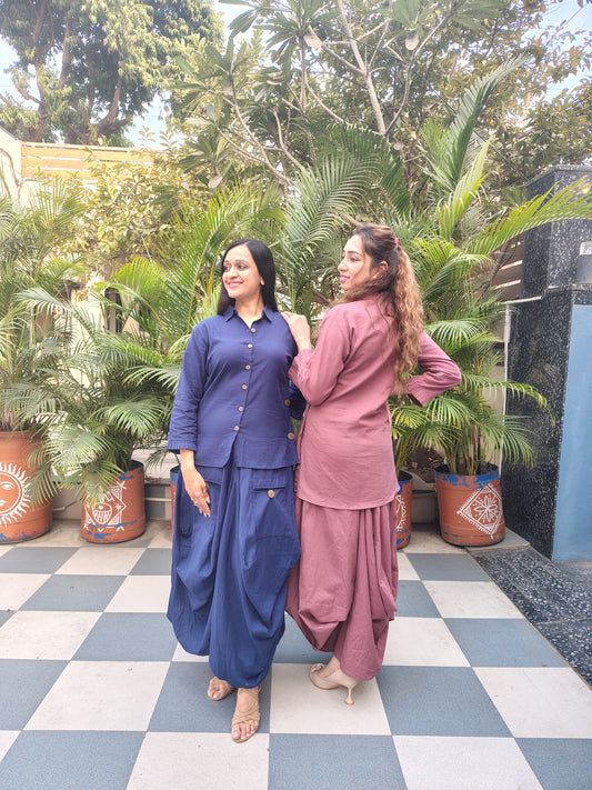 Dhoti Skirt Co-ord Set