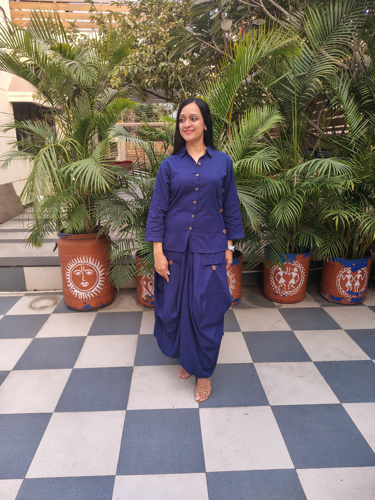 Dhoti Skirt Co-ord Set