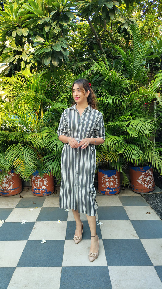 Striped Casual Dress
