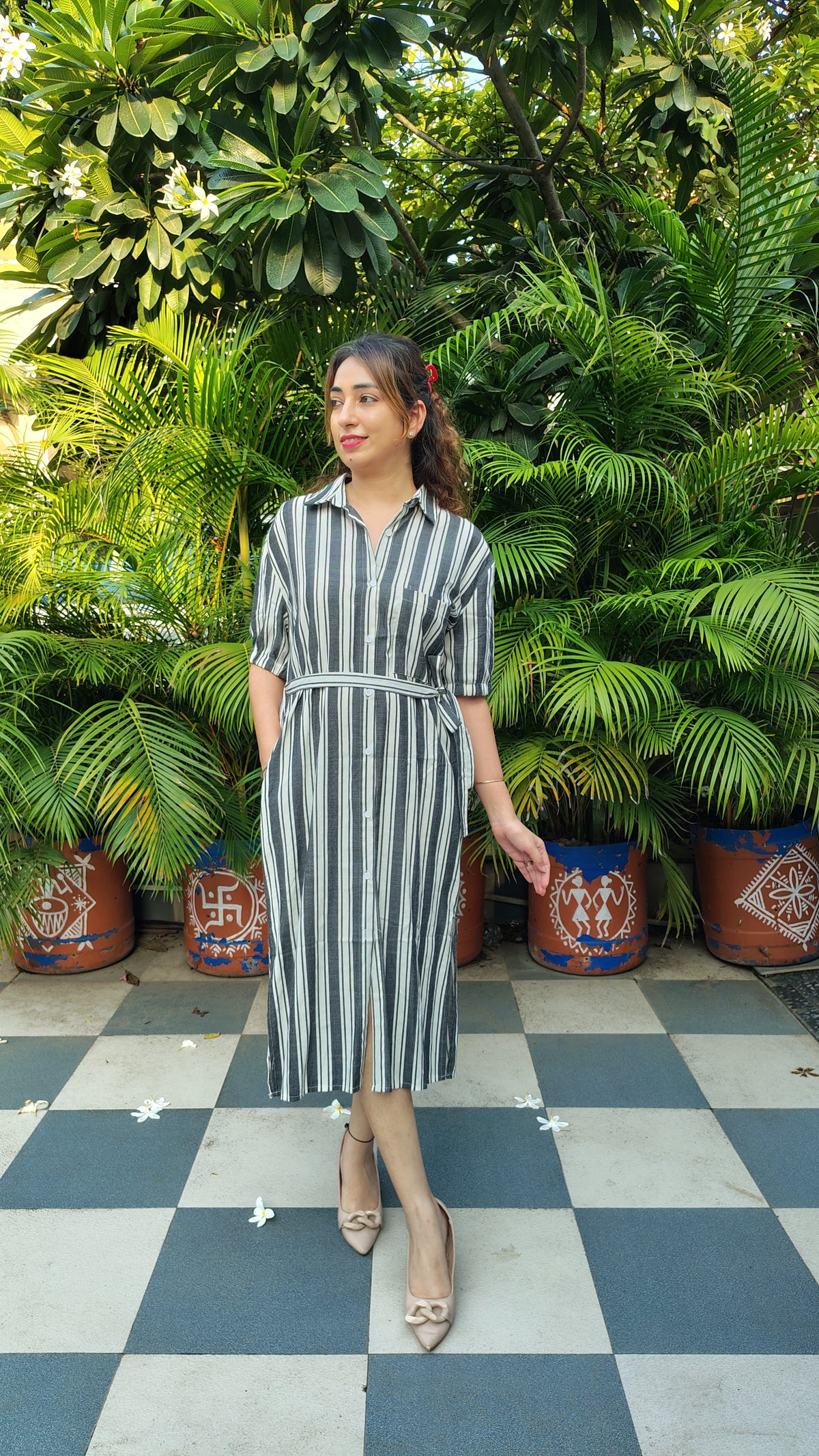 Striped Casual Dress