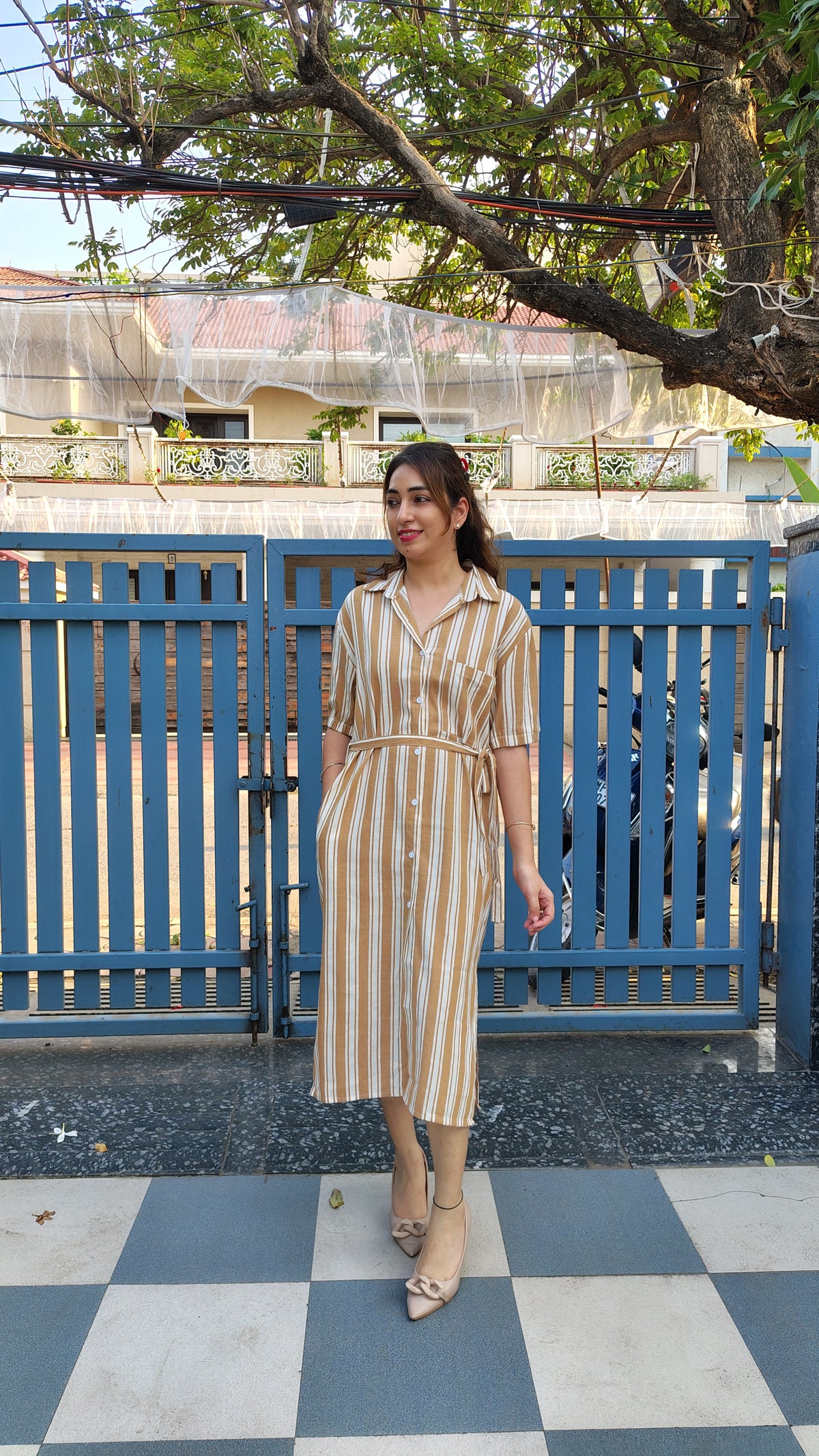 Striped Casual Dress