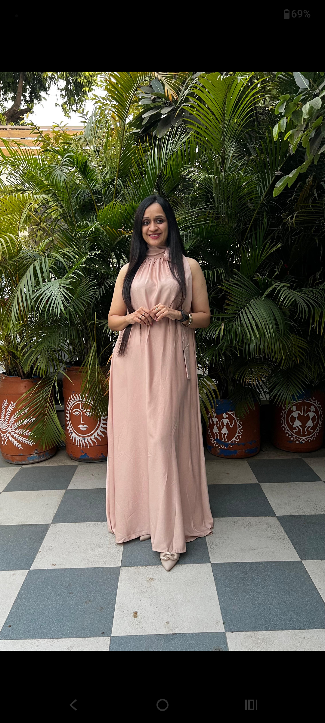 Maxi Dress High Neck