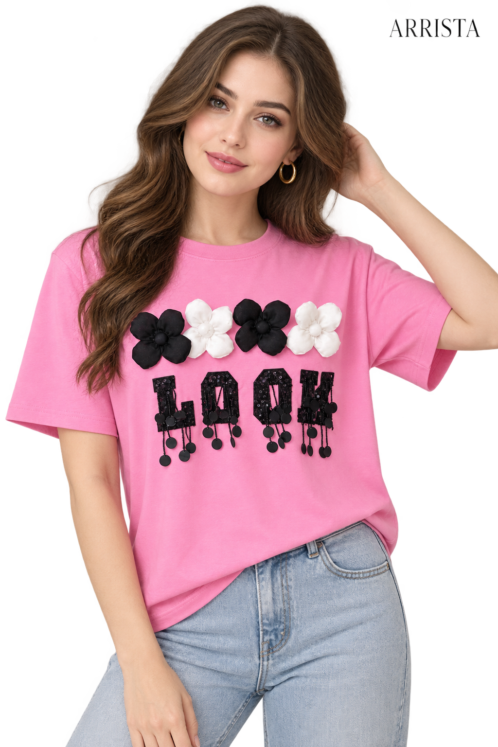 3D Flower Tee