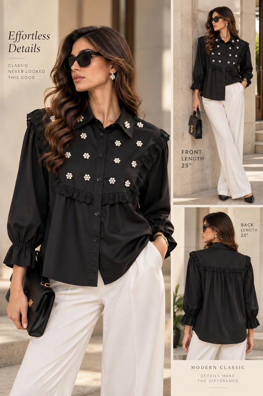 Pearl Detailing Shirt